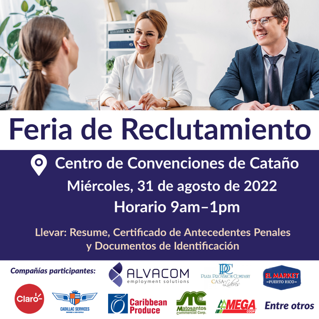 Feria De Empleo ALVACOM, 31 De Agosto De 2022 En El Centro De ...