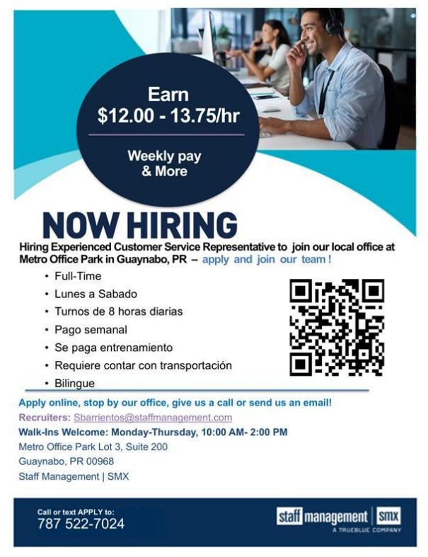 Announcement Call Center Temporary